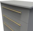 Haworth Grey 4 Drawer Deep Chest