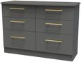 Haworth Grey 6 Drawer Midi Chest