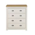 Highgate Chest - 4 Drawer - Cream Painted