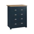 Highgate Chest - 4 Drawer - Navy Blue Painted