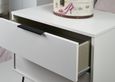 Hong Kong White 3 Drawer Small Chest with Hairpin Legs