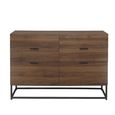 Houston Wide Chest - 6 Drawer - Walnut