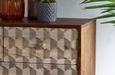 Imphal Mango Wood Geomatric 4 Drawer Chest