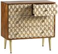 Imphal Mango Wood Geomatric 4 Drawer Chest