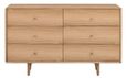 Jenson Oak Chest - 6 Drawer - Wide