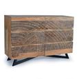 Karlstad Chest - Acacia Wood - 6 Drawer - Wide
