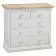 Cotswold Chest of Drawers - 3+2 Drawer - Oak and Painted