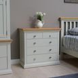 Cotswold Chest of Drawers - 3+2 Drawer - Oak and Painted