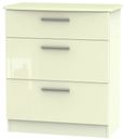 Knightsbridge Deep Chest - 3 Drawer - Cream Gloss