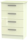 Knightsbridge Chest - 4 Drawer - Midi - Cream Gloss