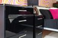 Knightsbridge Gloss Black 3 Drawer Small Chest