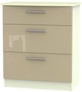 Knightsbridge Mushroom and Cream 3 Drawer Deep Chest