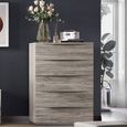Laura Oak Grain Effect 5 Drawer Chest