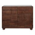 Carmel Chest with Marble Top - Wooden - 6 Drawer