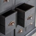Hoxton Chest - Black Mango Wood - Multi Drawer