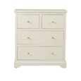 Lindon Chest - 2+2 Drawer - Frosty White
