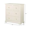 Lindon Chest - 2+2 Drawer - Frosty White