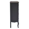 Loire Chest - 4 Drawer - Dark Grey