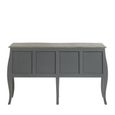 Loire Chest - 4 Drawer - Wide - Dark Grey