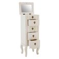 Loire Chest - 5 Drawer - Narrow - White