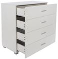 Lido White 4 Drawer Chest