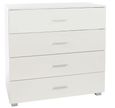 Lido White 4 Drawer Chest