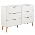 Lowell Chest - 6 Drawer - Wide - White
