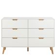 Lowell Chest - 6 Drawer - Wide - White