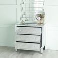 Lucia Mirrored 3 Drawer Small Chest