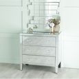 Lucia Mirrored 3 Drawer Small Chest