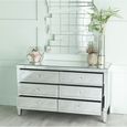 Lucia Mirrored 6 Drawer Wide Chest