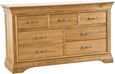 Lyon Oak 3+4 Drawer Chest