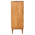 Lyon Chest - 4 Drawer - Oak and Rattan