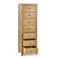 Mallory Chest of Drawers - 7 Drawer - Tall - Oak