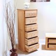 Mobel Oak Tallboy Chest - 6 Drawer