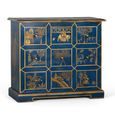 Matera Chest - Blue Painted - Mango Wood - Multi Drawer