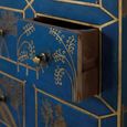 Matera Chest - Blue Painted - Mango Wood - Multi Drawer