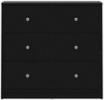 May Black 3 Drawer Small Chest