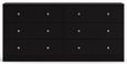 May Black 6 Drawer Wide Chest