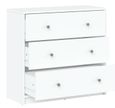 May White 3 Drawer Small Chest