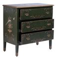Meerut Green Fountain Design 3 Drawer Small Chest