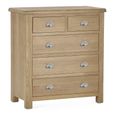 Memphis Chest of Drawers - 3+2 Drawer - Oak Effect