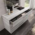 Mia Dresser with Handles - 3 Drawer - Grey