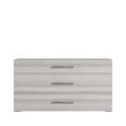 Mia Dresser with Handles - 3 Drawer - Grey