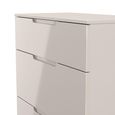 Milan Cashmere Gloss 3 Drawer Deep Chest