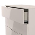 Milan Cashmere Gloss 4 Drawer Deep Chest