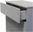 Milan Grey 3 Drawer Deep Chest