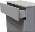 Milan Grey 3 Drawer Small Chest