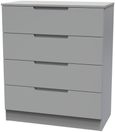Milan Grey 4 Drawer Chest