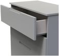 Milan Grey 4 Drawer Chest